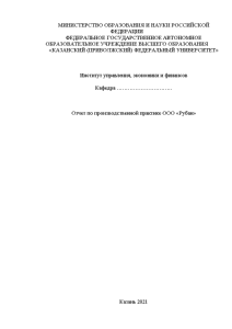 Отчёт по практике — Отчет по производственной практике ООО «Рубаи» — 1