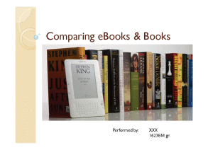 Презентация — Comparing eBooks & Books — 1