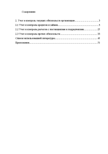 Курсовая работа: Анализ текущих обязательств организации