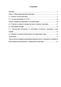 Курсовая работа: Исполнение наказания в виде штрафа