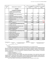 Баланс для нко образец