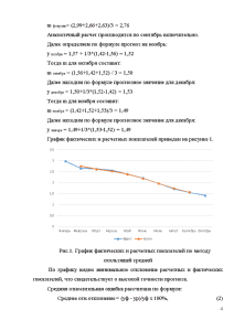 Контрольная работа по теме Метод скользящей средней