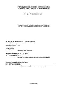 Отчёт по практике — Отчет по преддипломной практике (на примере Межрайонная ИФНС России 4 по — 1