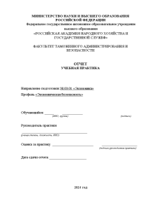 Отчёт по практике — Отчет по учебной практике на примере ООО «Вулкан+» — 1