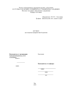 Отчёт по практике — Отчет по преддипломной практике в ООО Стройтэкс — 1