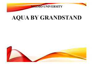 Презентация — AQUA BY GRANDSTAND promotion (продвижение товара - Мобильный бар AQUA BY GRANDSTAND) — 1