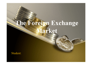Презентация — Foreign exchange market — 1