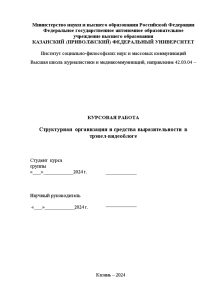 Курсовая — Структурная организация и средства выразительности в трэвел-видеоблоге (на примере создания видеоблога о 24-часовом — 1