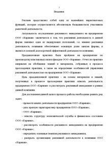 Реферат: Отчёт по практике в ООО Караван-Харьков