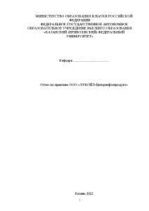 Отчёт по практике — Отчет по практике ООО «ЛУКОЙЛ-Центрнефтепродукт» — 1