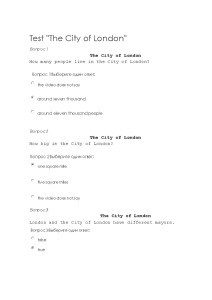 Тестовые вопросы — Тест по английскому языку Test 