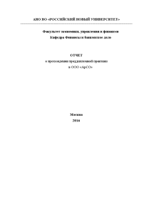 Отчёт по практике — Отчет по преддипломной практике на примере ООО 