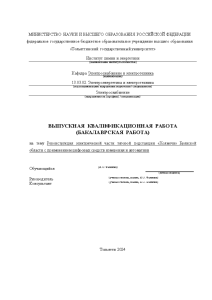 Бакалаврская — Реконструкция электрической части тяговой подстанции «Холмечи» Брянской области с применением цифровых средств измерения — 1