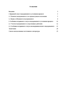 План курсовой работы по уголовному праву