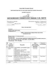 Отчет о прохождении практики в мфц