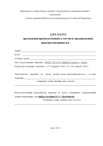 Отчёт по практике — Отчет по преддипломной практике в ОП-8 УМВД России по городу Омску — 1