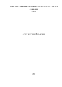 Отчёт по практике — Отчет по учебной практике в ТУСУР на примере ООО 