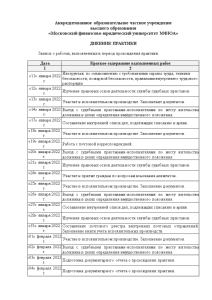 Отчёт по практике — Отчет о прохождении учебной практики в МФЮА на примере Главного управления — 1